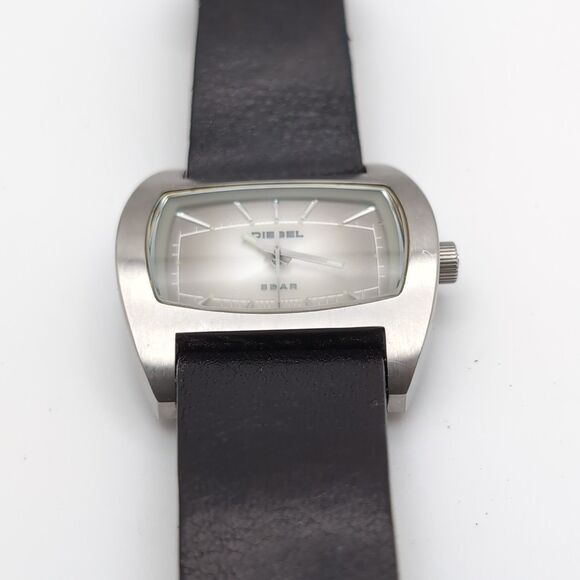 Diesel Mens DZ-2062 Analog Watch. Stainless Steel, Leather Cuff Band. Working - Picture 8 of 8